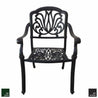 SPRING BISTRO SET SPR AMBAR  bahce mobilyalari dekorasyon aksesuar teras bahçe balkon dış mekan cast aluminum paslanmaz keyif el işçiliği desen pattern ayarlanabilir ayak baba sandalyesi