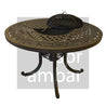Firepit dining table outdoor