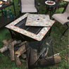MOZAİK MANGALLI MASA SPR AMBAR bahçe mobilyaları bahce sominesi izgara mangal yagmurluk barbekü ocak başı mozaik
